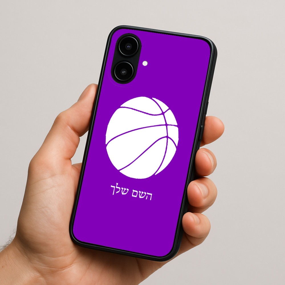 כיסוי בעיצוב אישי עם השם שלך לדגם - Nothing Phone (2a) בעיצוב כדורסל