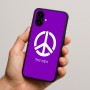 כיסוי בעיצוב אישי עם השם שלך לדגם - Nothing Phone (2a) בעיצוב סמל השלום