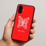 כיסוי בעיצוב אישי עם השם שלך לדגם - Nothing Phone (2a) בעיצוב פרפר