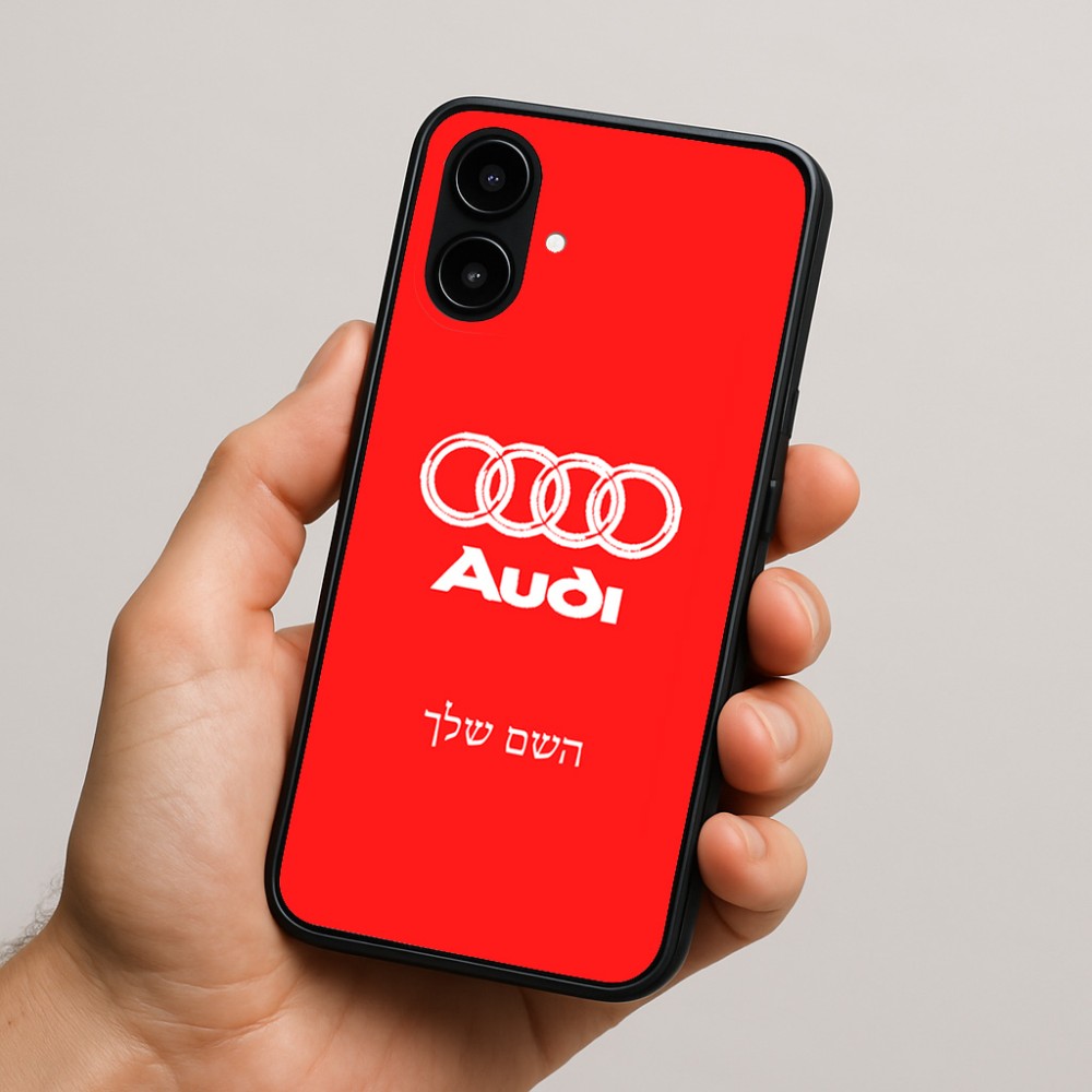 כיסוי בעיצוב אישי עם השם שלך לדגם - Nothing Phone (2a) בעיצוב אאודי