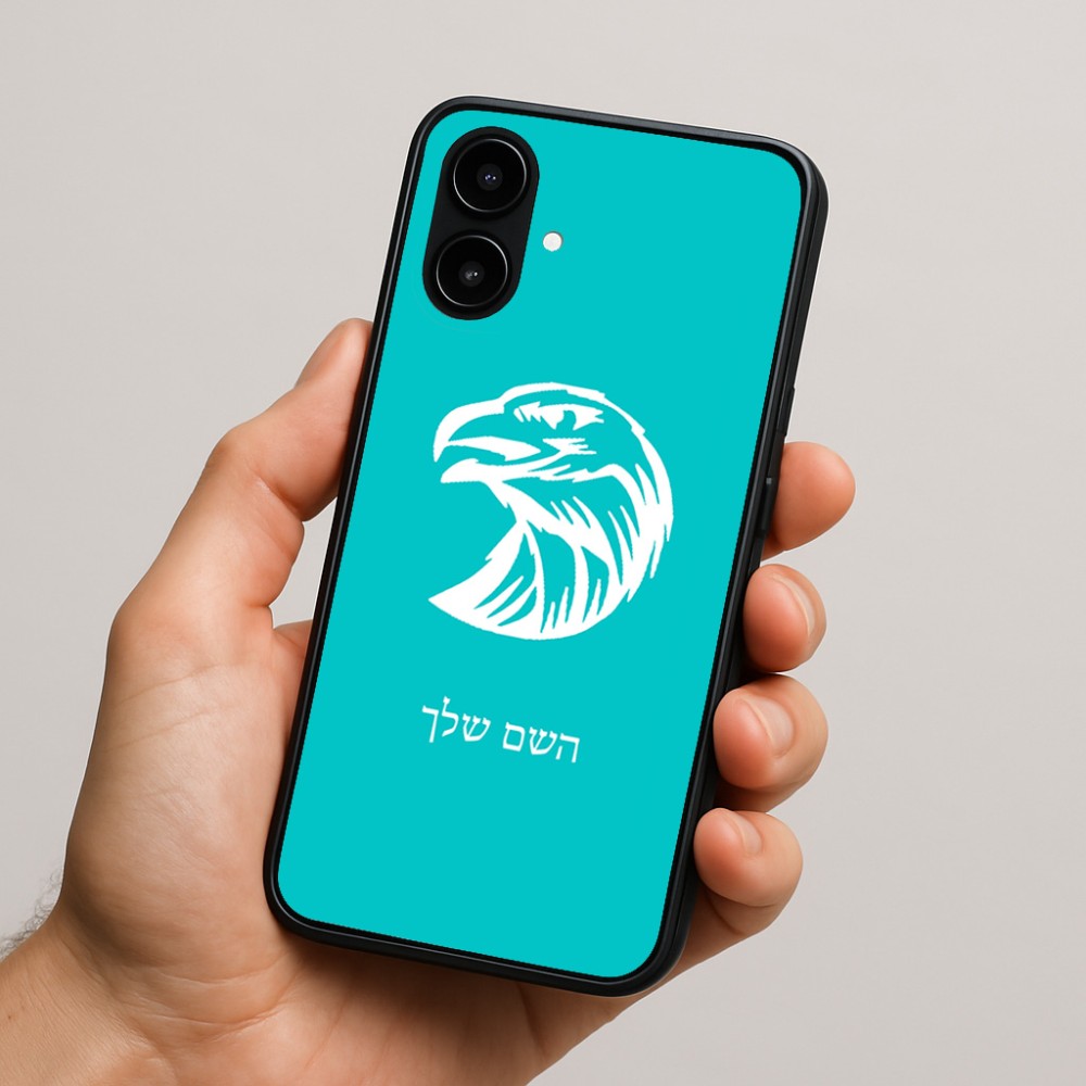 כיסוי בעיצוב אישי עם השם שלך לדגם - Nothing Phone (2a) בעיצוב ראש נשר