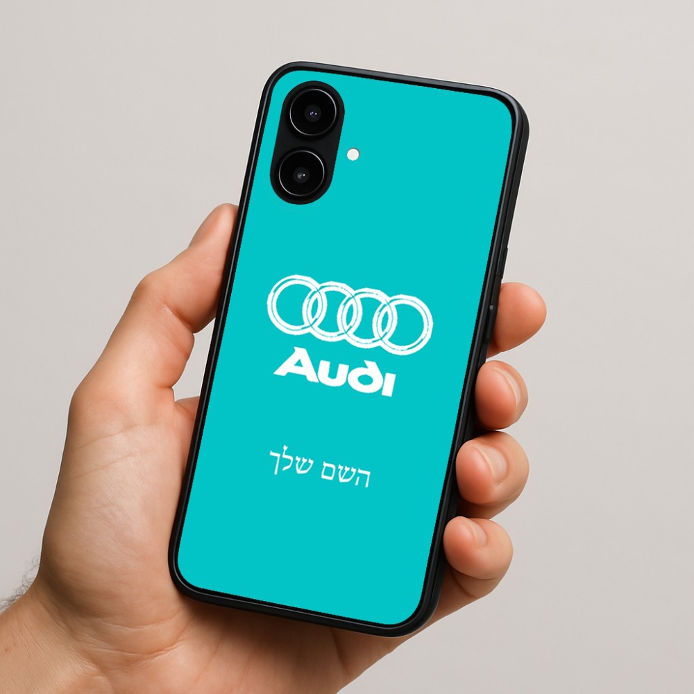 כיסוי בעיצוב אישי עם השם שלך לדגם - Nothing Phone (2a) בעיצוב אאודי