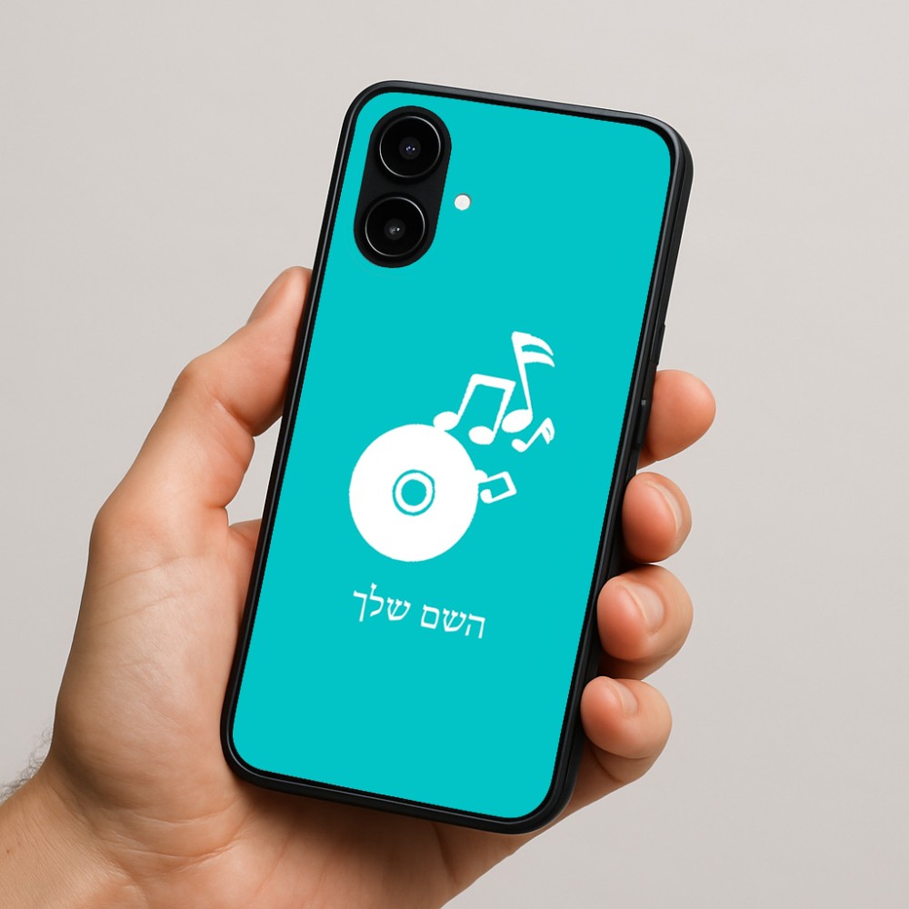 כיסוי בעיצוב אישי עם השם שלך לדגם - Nothing Phone (2a) בעיצוב תקליטור - אזור מוזיקה
