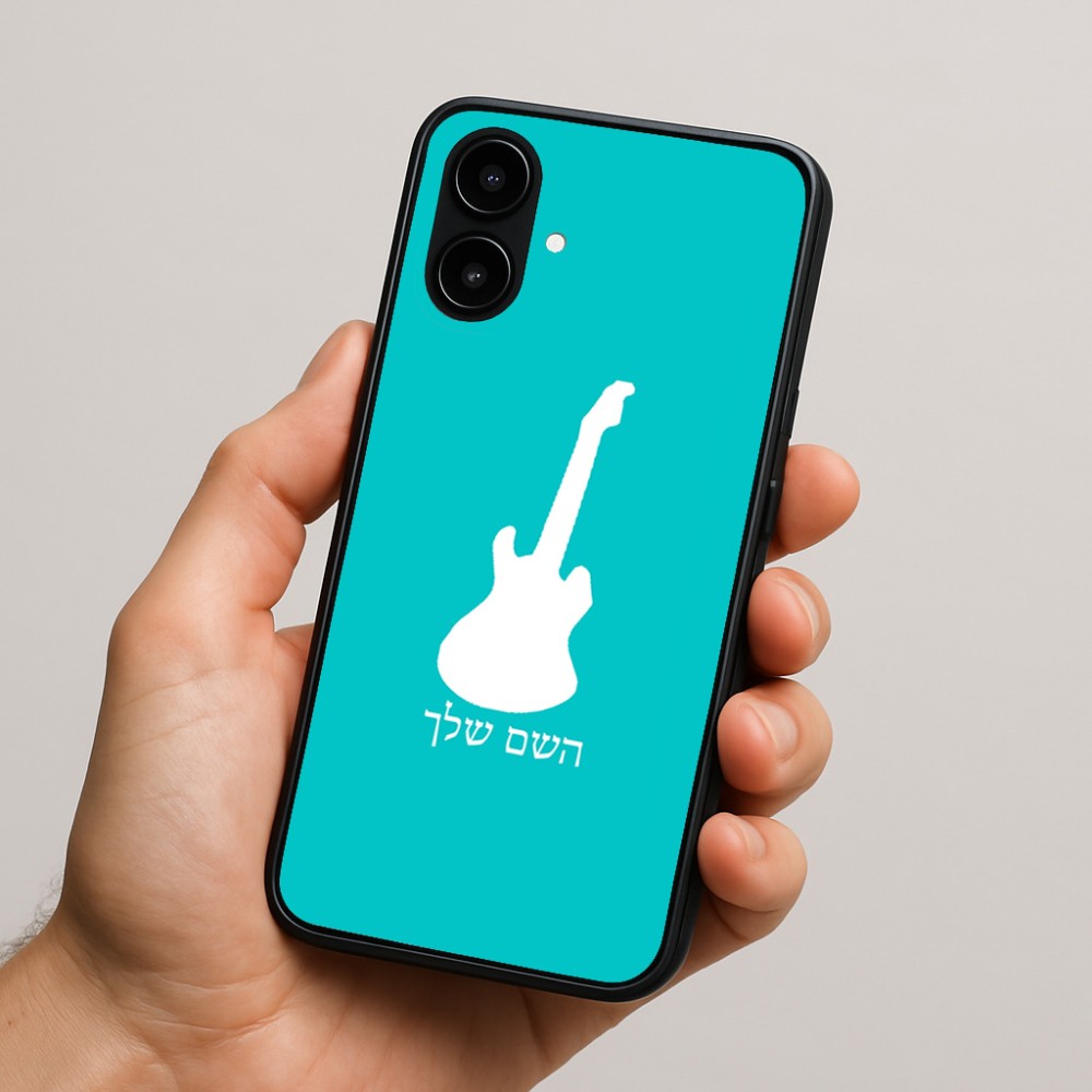 כיסוי בעיצוב אישי עם השם שלך לדגם - Nothing Phone (2a) בעיצוב גיטרה