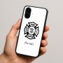כיסוי בעיצוב אישי עם השם שלך לדגם - Nothing Phone (2a) בעיצוב כבאי - תגית