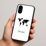כיסוי בעיצוב אישי עם השם שלך לדגם - Nothing Phone (2a) בעיצוב מפת העולם
