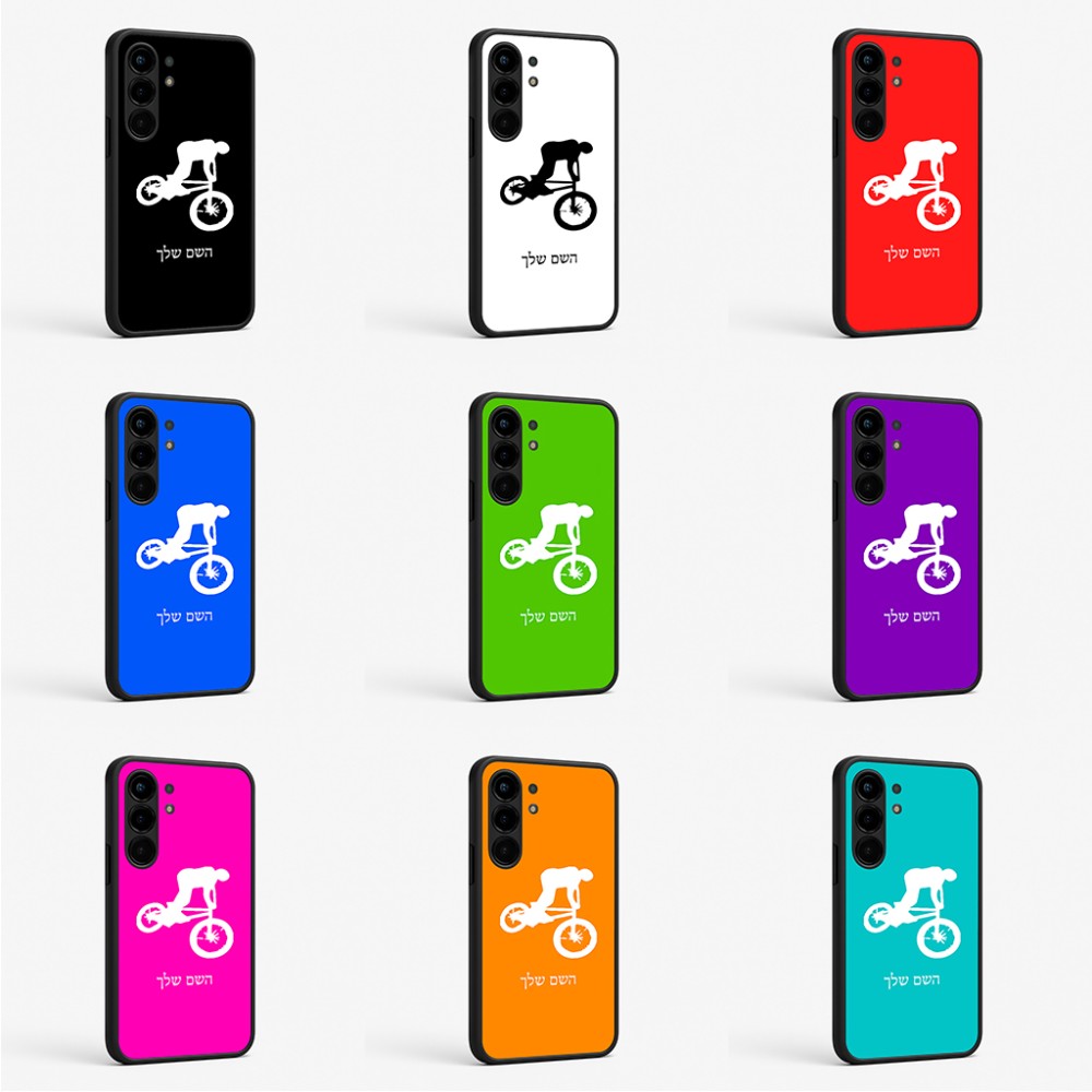 כיסוי בעיצוב אישי עם השם שלך לדגם - Nothing Phone (3a) Pro בעיצוב רוכב אופניים