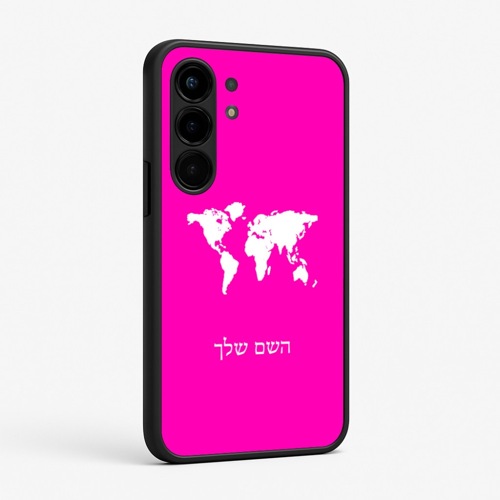 כיסוי בעיצוב אישי עם השם שלך לדגם - Nothing Phone (3a) Pro בעיצוב מפת העולם