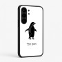 כיסוי בעיצוב אישי עם השם שלך לדגם - Nothing Phone (3a) Pro בעיצוב פינגווין
