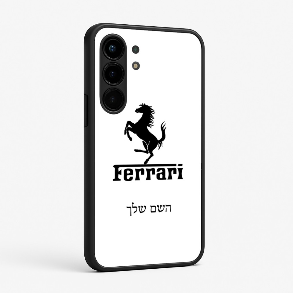 כיסוי בעיצוב אישי עם השם שלך לדגם - Nothing Phone (3a) Pro בעיצוב פרארי