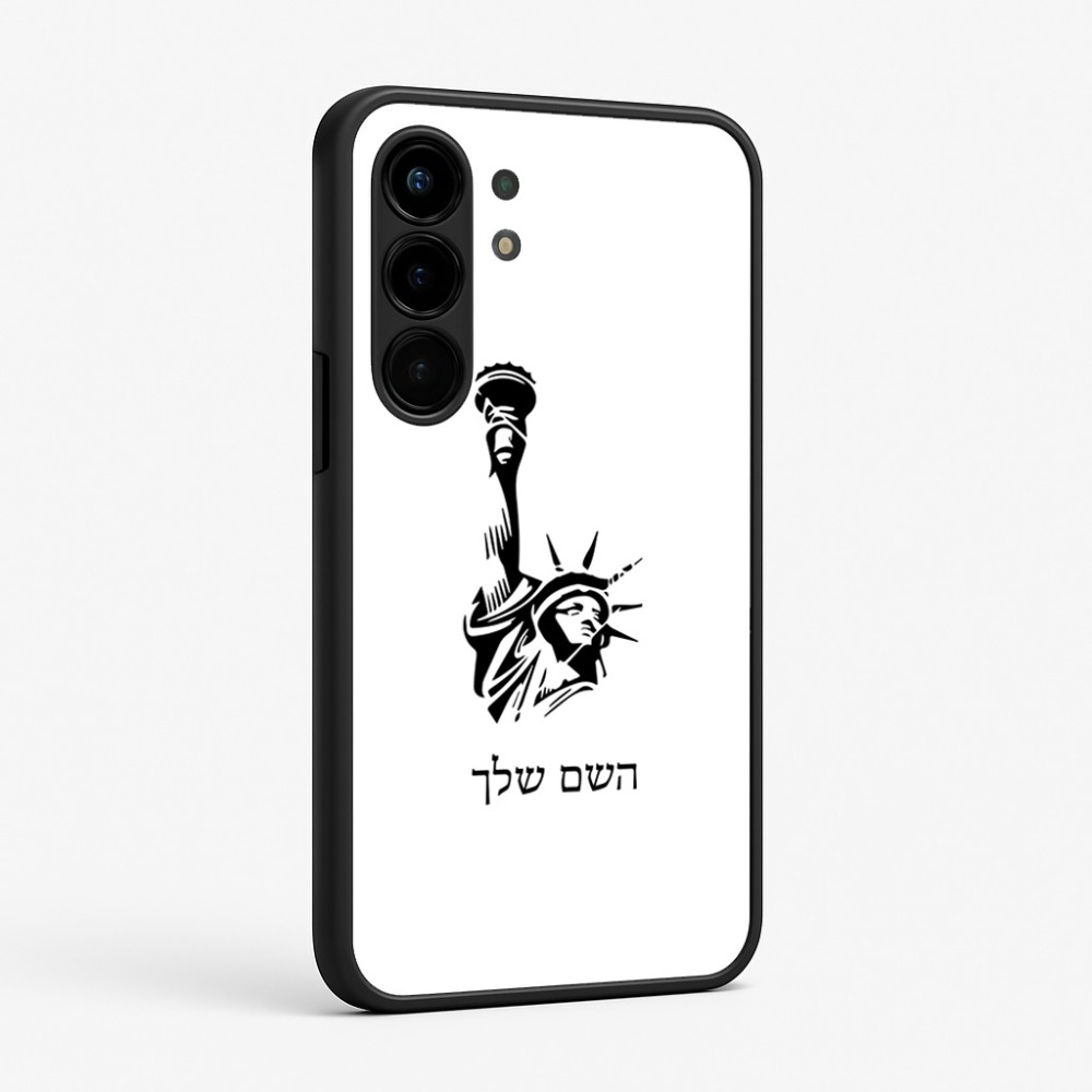 כיסוי בעיצוב אישי עם השם שלך לדגם - Nothing Phone (3a) Pro בעיצוב פסל החירות