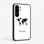 כיסוי בעיצוב אישי עם השם שלך לדגם - Nothing Phone (3a) Pro בעיצוב מפת העולם
