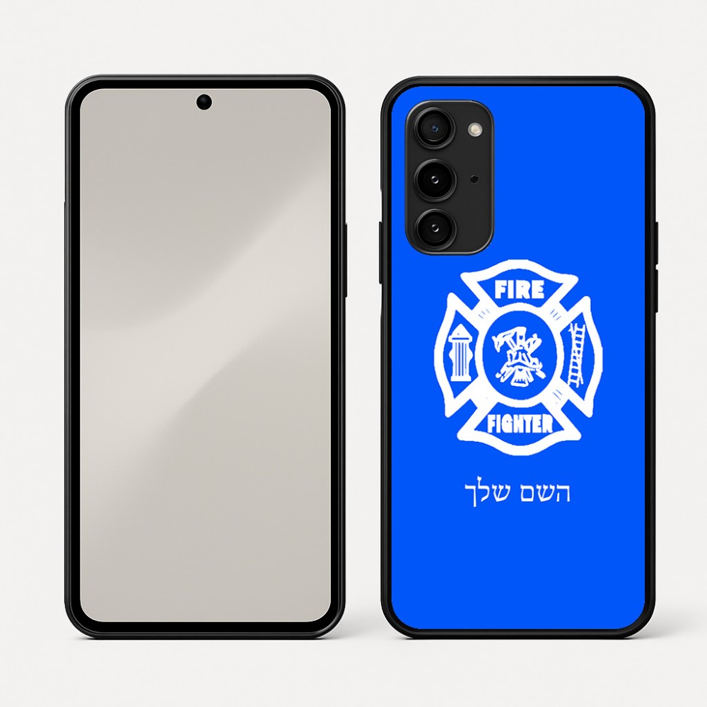 כיסוי בעיצוב אישי עם השם שלך לדגם - Nothing Phone (3a) Pro בעיצוב כבאי - תגית