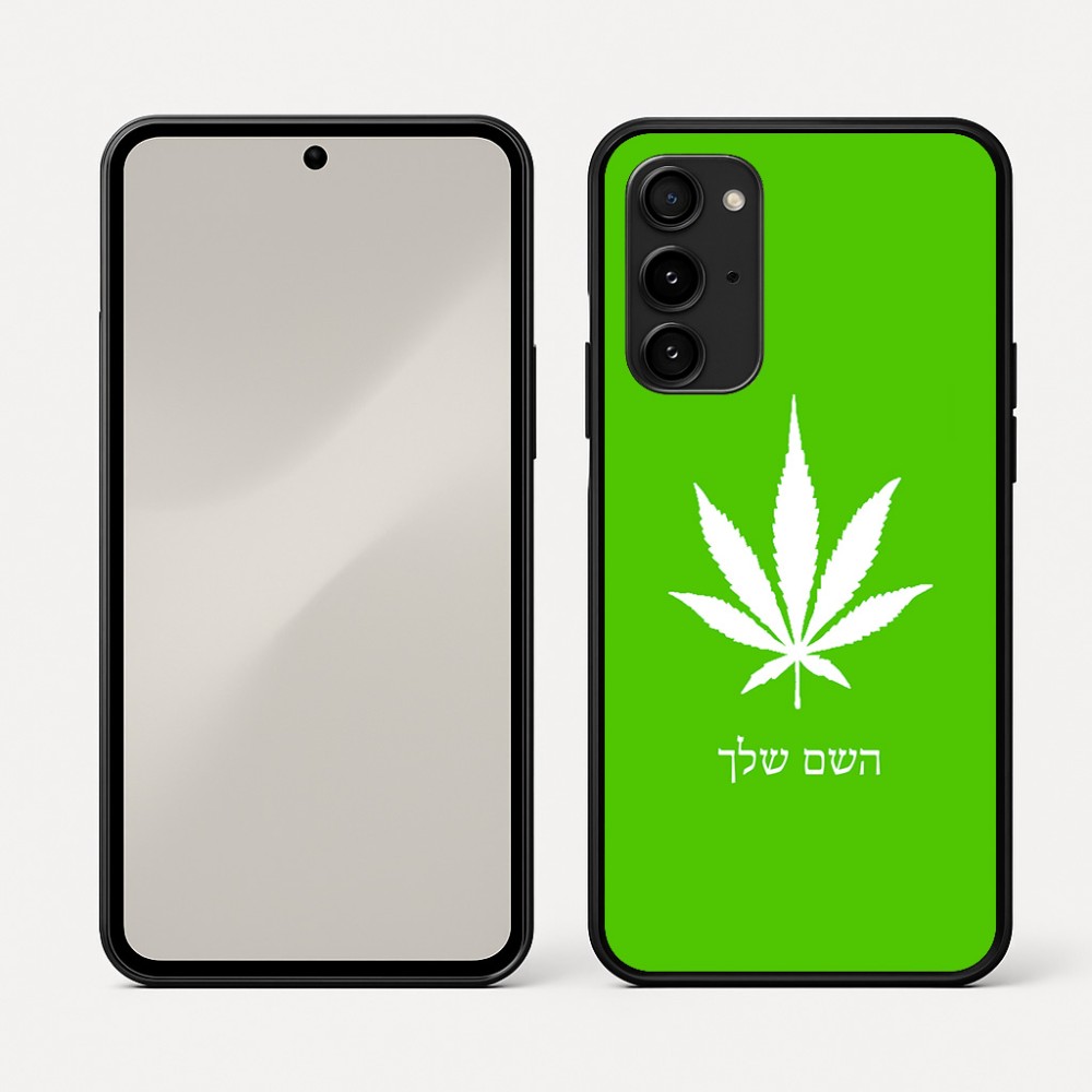 כיסוי בעיצוב אישי עם השם שלך לדגם - Nothing Phone (3a) Pro בעיצוב עלה מריחואנה - גראס