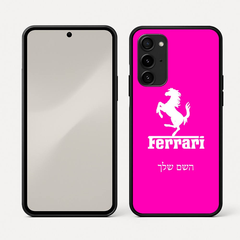 כיסוי בעיצוב אישי עם השם שלך לדגם - Nothing Phone (3a) Pro בעיצוב פרארי