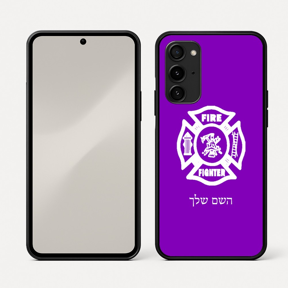 כיסוי בעיצוב אישי עם השם שלך לדגם - Nothing Phone (3a) Pro בעיצוב כבאי - תגית