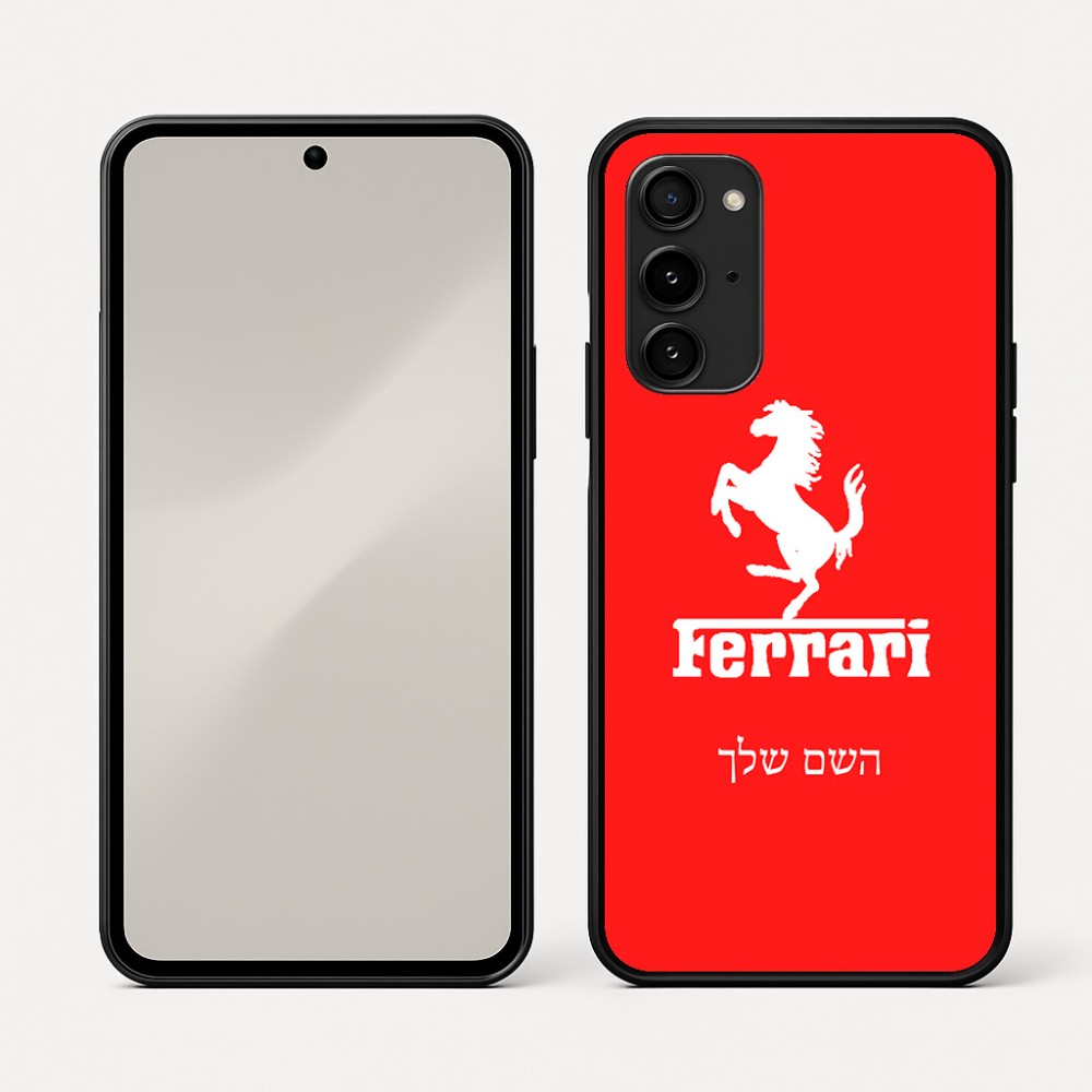 כיסוי בעיצוב אישי עם השם שלך לדגם - Nothing Phone (3a) Pro בעיצוב פרארי