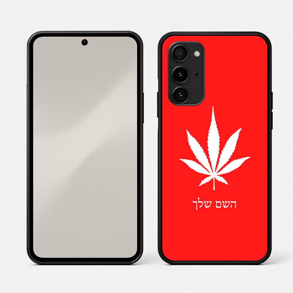 כיסוי בעיצוב אישי עם השם שלך לדגם - Nothing Phone (3a) Pro בעיצוב עלה מריחואנה - גראס