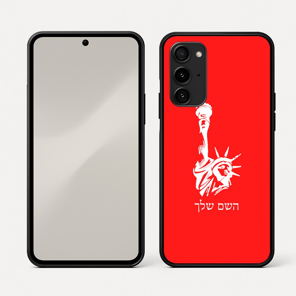 כיסוי בעיצוב אישי עם השם שלך לדגם - Nothing Phone (3a) Pro בעיצוב פסל החירות