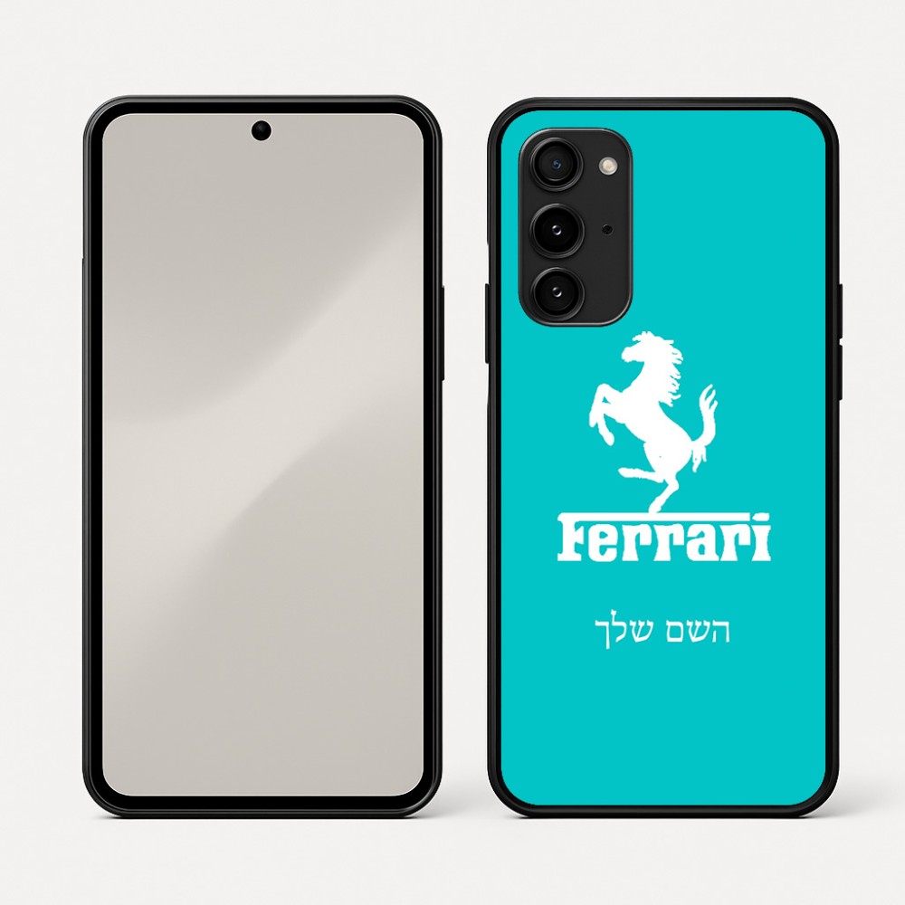 כיסוי בעיצוב אישי עם השם שלך לדגם - Nothing Phone (3a) Pro בעיצוב פרארי