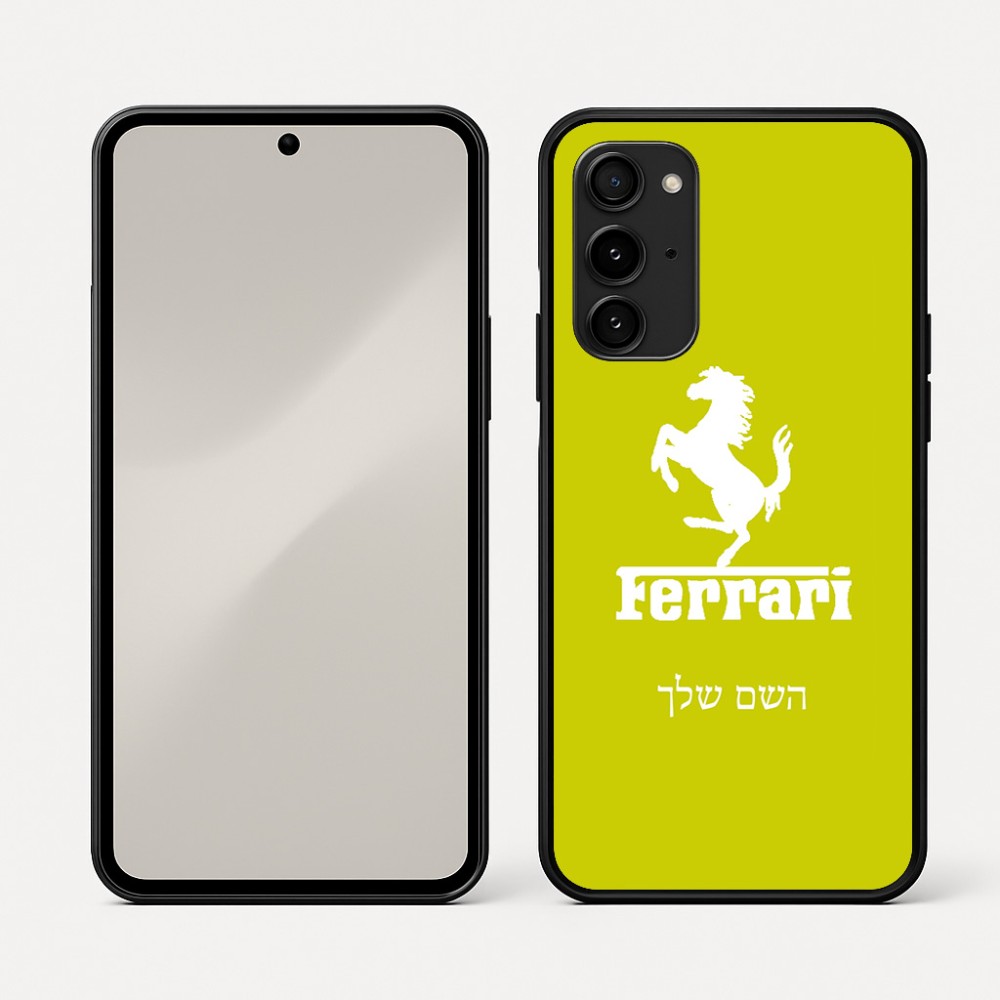 כיסוי בעיצוב אישי עם השם שלך לדגם - Nothing Phone (3a) Pro בעיצוב פרארי