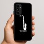 כיסוי בעיצוב אישי עם השם שלך לדגם - Nothing Phone (3a) Pro בעיצוב סקסופון