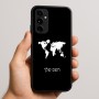 כיסוי בעיצוב אישי עם השם שלך לדגם - Nothing Phone (3a) Pro בעיצוב מפת העולם