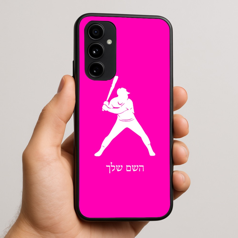 כיסוי בעיצוב אישי עם השם שלך לדגם - Nothing Phone (3a) Pro בעיצוב שחקן בייסבול