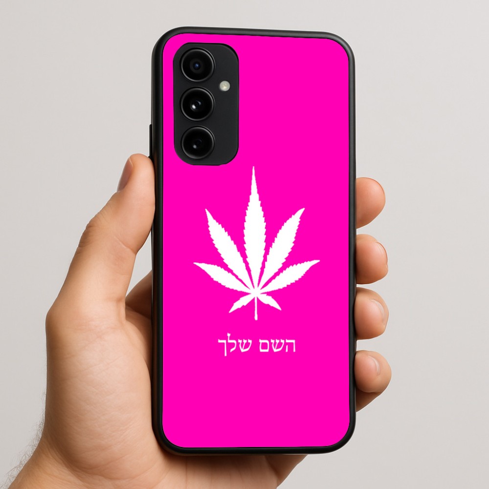 כיסוי בעיצוב אישי עם השם שלך לדגם - Nothing Phone (3a) Pro בעיצוב עלה מריחואנה - גראס