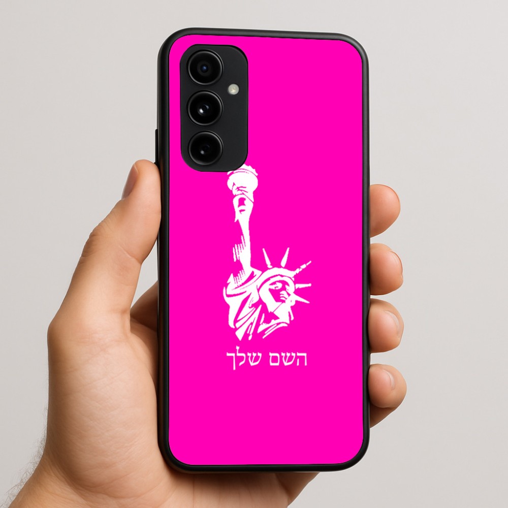 כיסוי בעיצוב אישי עם השם שלך לדגם - Nothing Phone (3a) Pro בעיצוב פסל החירות