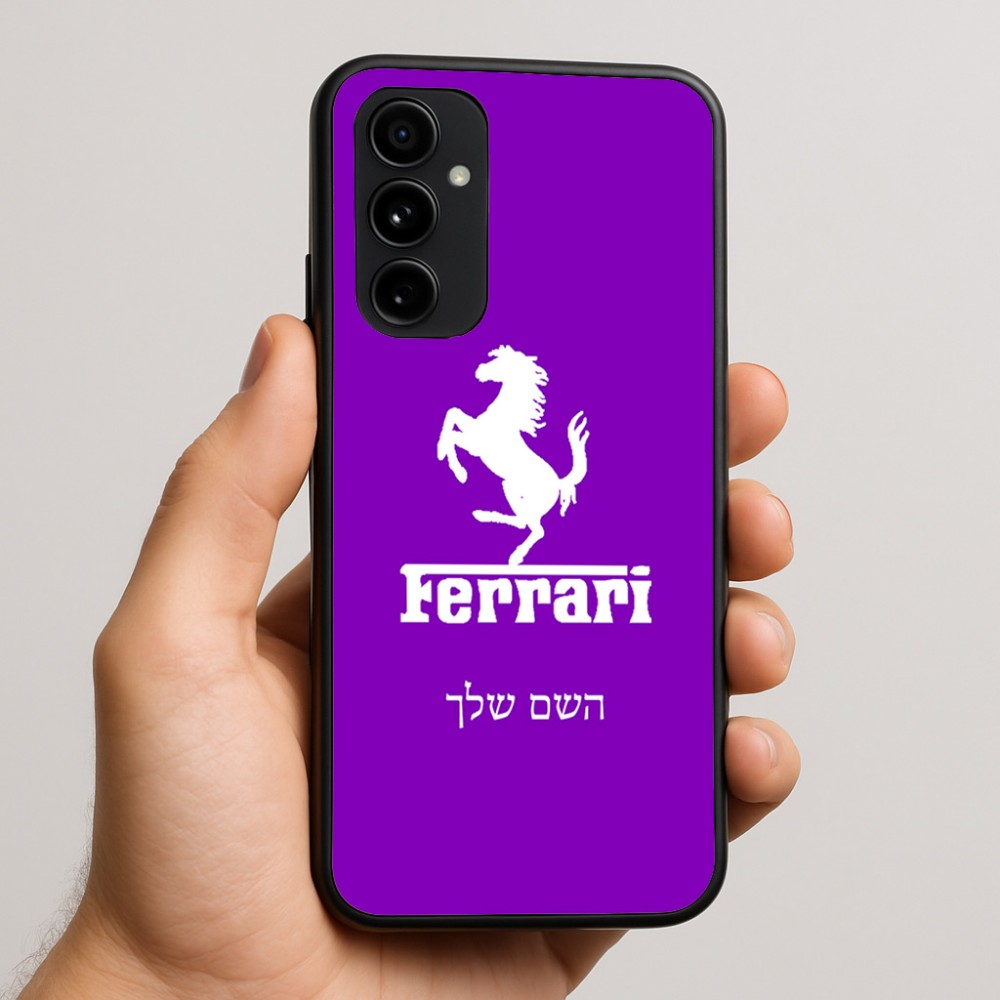 כיסוי בעיצוב אישי עם השם שלך לדגם - Nothing Phone (3a) Pro בעיצוב פרארי