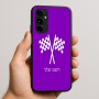 כיסוי בעיצוב אישי עם השם שלך לדגם - Nothing Phone (3a) Pro בעיצוב דגל המירוץ