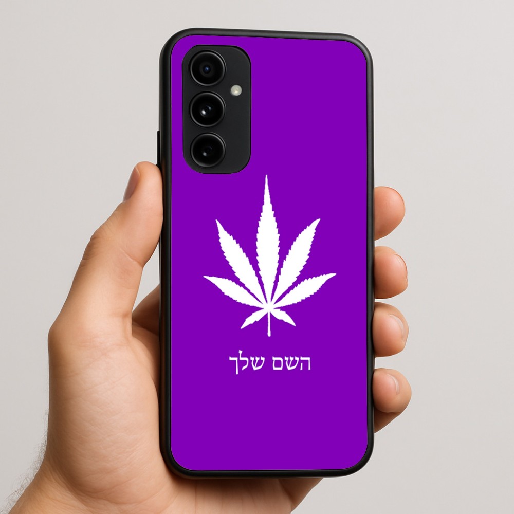 כיסוי בעיצוב אישי עם השם שלך לדגם - Nothing Phone (3a) Pro בעיצוב עלה מריחואנה - גראס