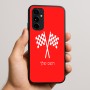 כיסוי בעיצוב אישי עם השם שלך לדגם - Nothing Phone (3a) Pro בעיצוב דגל המירוץ