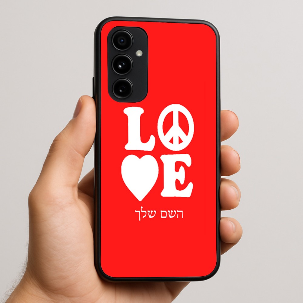 כיסוי בעיצוב אישי עם השם שלך לדגם - Nothing Phone (3a) Pro בעיצוב אהבה