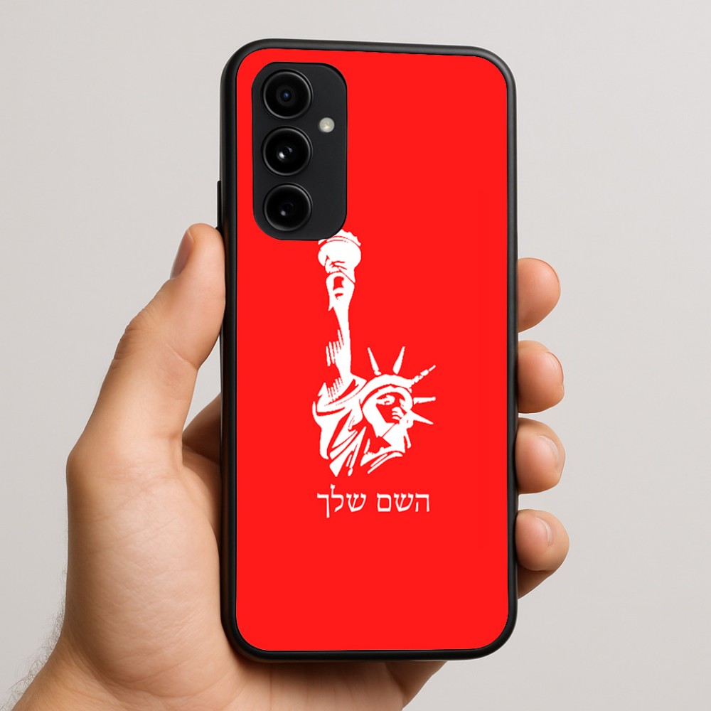 כיסוי בעיצוב אישי עם השם שלך לדגם - Nothing Phone (3a) Pro בעיצוב פסל החירות