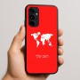 כיסוי בעיצוב אישי עם השם שלך לדגם - Nothing Phone (3a) Pro בעיצוב מפת העולם