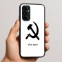 כיסוי בעיצוב אישי עם השם שלך לדגם - Nothing Phone (3a) Pro בעיצוב פטיש ומגל