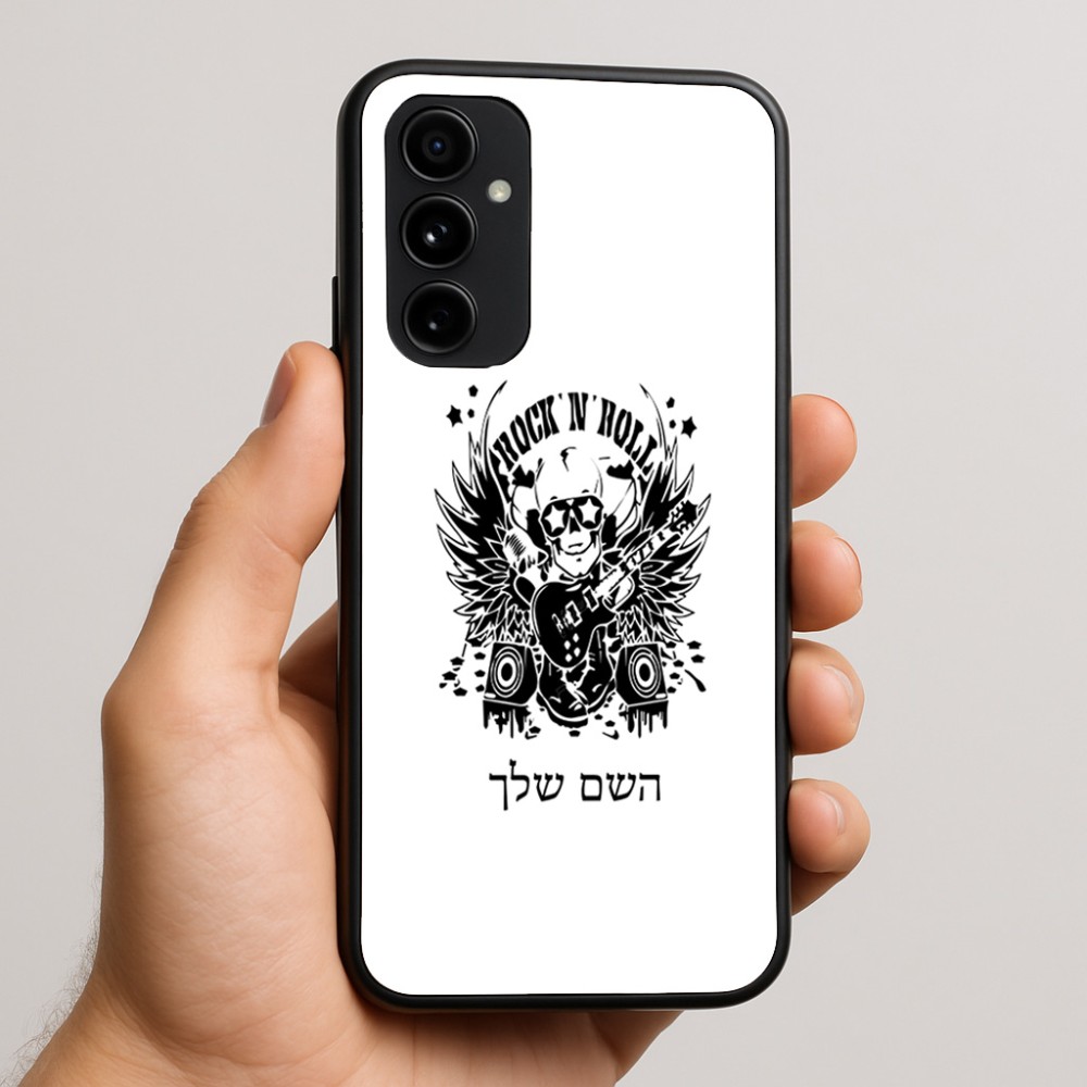 כיסוי בעיצוב אישי עם השם שלך לדגם - Nothing Phone (3a) Pro בעיצוב רוקנרול