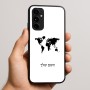 כיסוי בעיצוב אישי עם השם שלך לדגם - Nothing Phone (3a) Pro בעיצוב מפת העולם