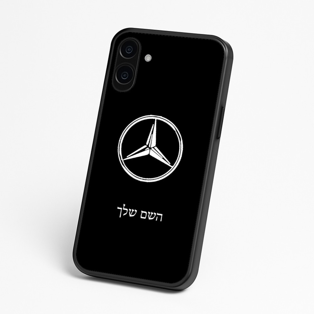 כיסוי בעיצוב אישי עם השם שלך לדגם - Nothing Phone (3a) בעיצוב מרצדס-בנץ