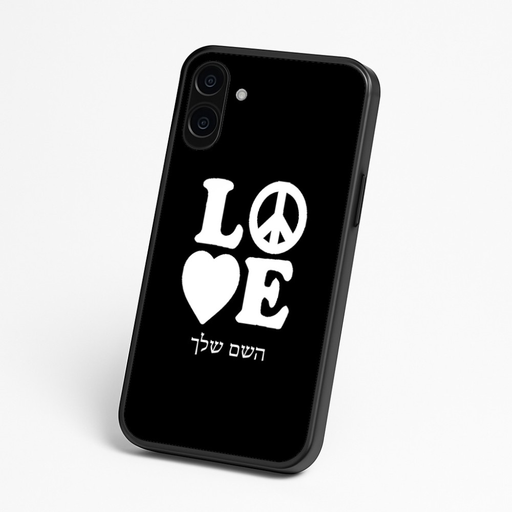 כיסוי בעיצוב אישי עם השם שלך לדגם - Nothing Phone (3a) בעיצוב אהבה