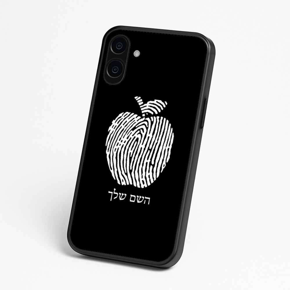 כיסוי בעיצוב אישי עם השם שלך לדגם - Nothing Phone (3a) בעיצוב הדפס תפוח