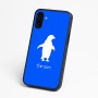 כיסוי בעיצוב אישי עם השם שלך לדגם - Nothing Phone (3a) בעיצוב פינגווין