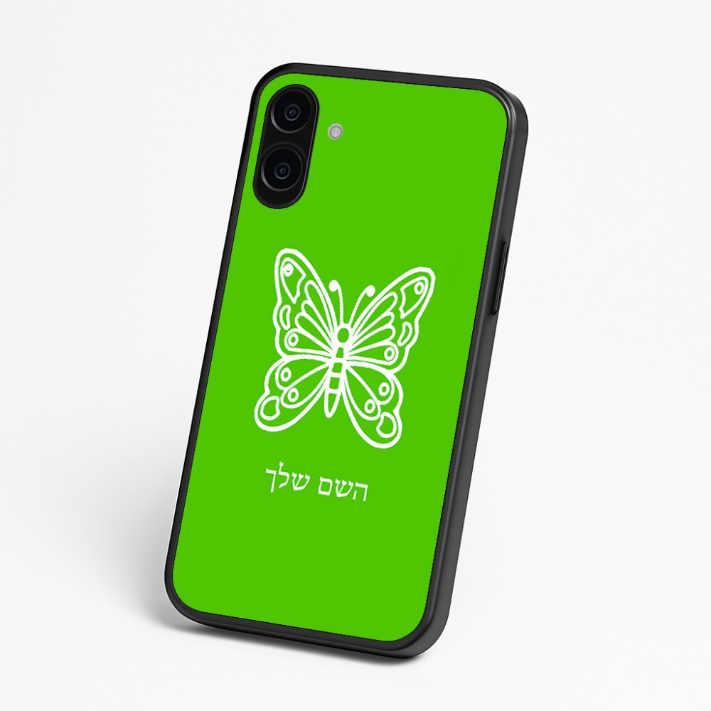 כיסוי בעיצוב אישי עם השם שלך לדגם - Nothing Phone (3a) בעיצוב פרפר
