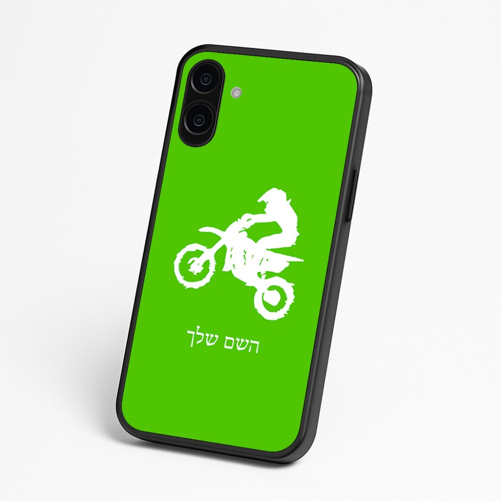 כיסוי בעיצוב אישי עם השם שלך לדגם - Nothing Phone (3a) בעיצוב מוטוקרוס