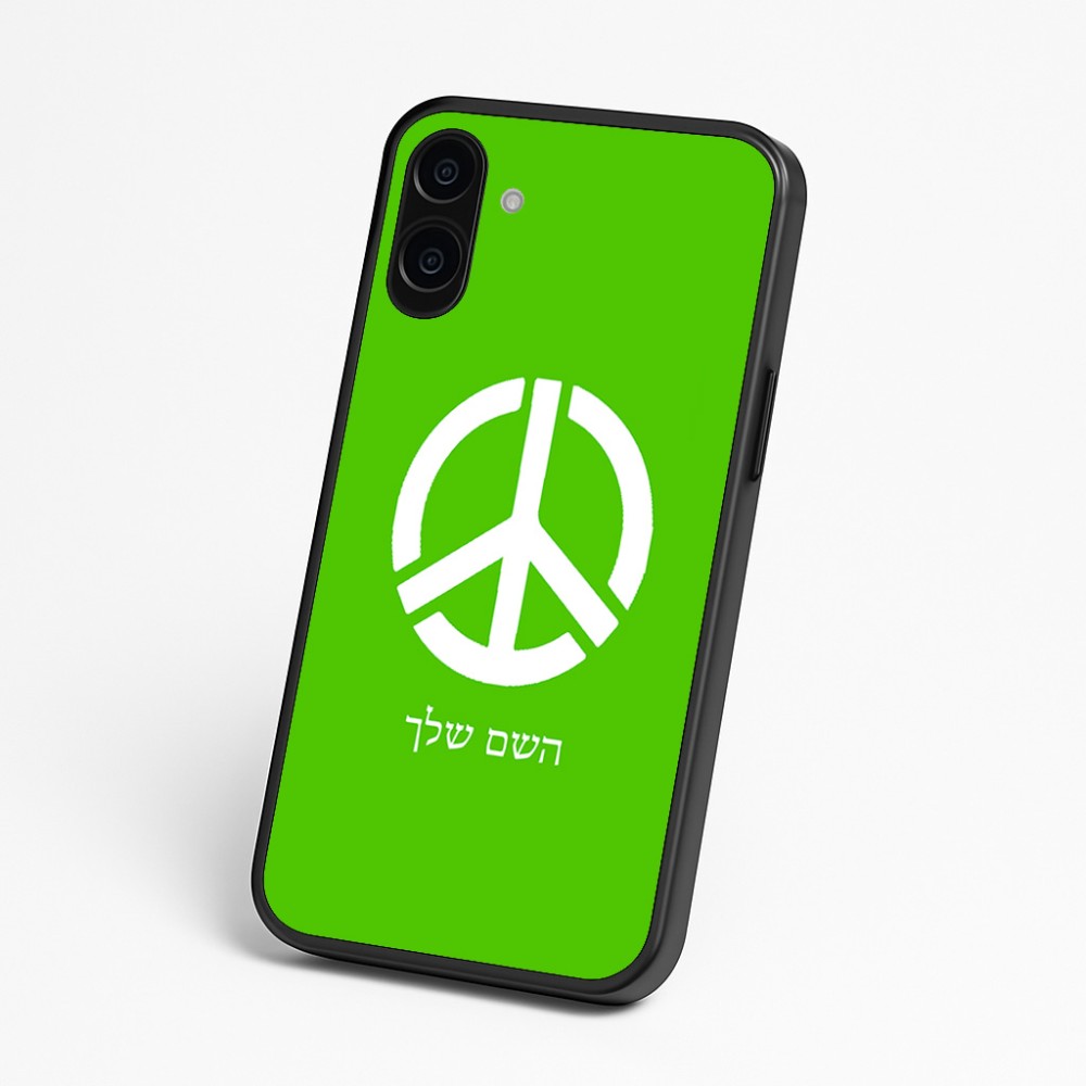 כיסוי בעיצוב אישי עם השם שלך לדגם - Nothing Phone (3a) בעיצוב סמל השלום