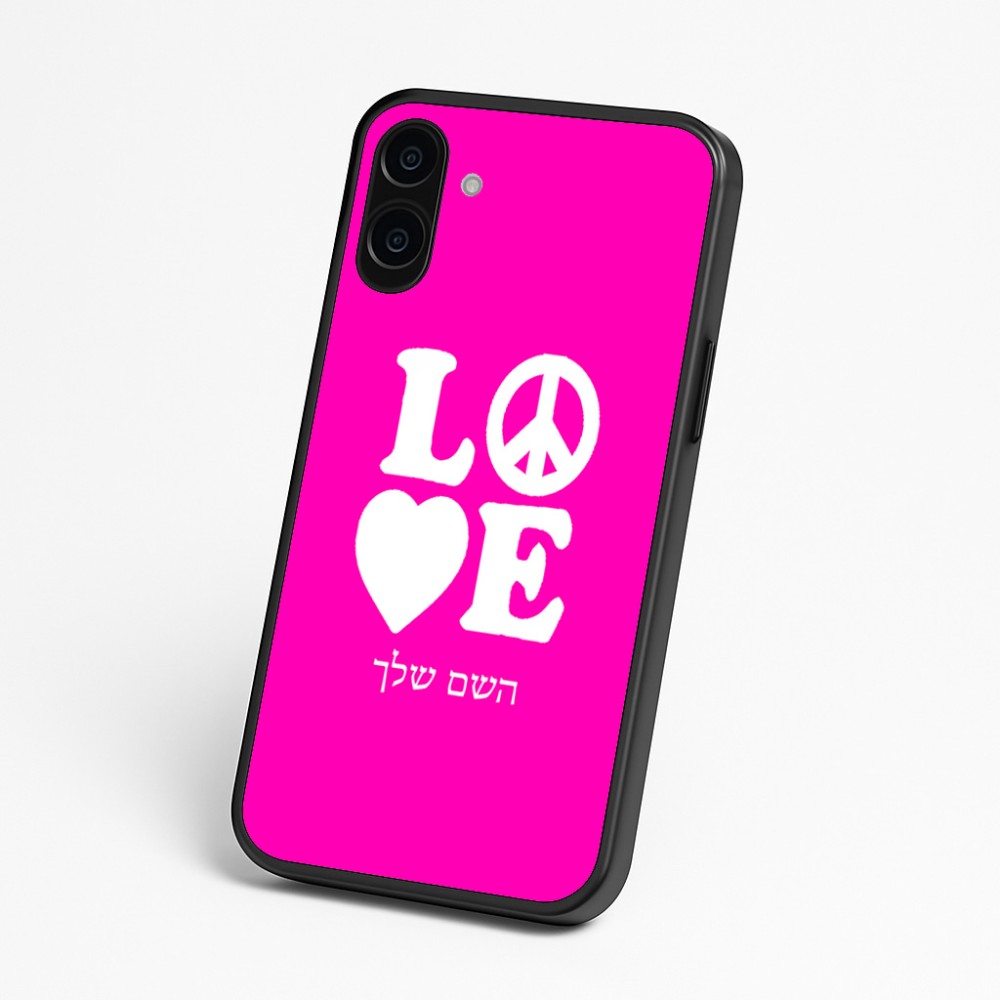 כיסוי בעיצוב אישי עם השם שלך לדגם - Nothing Phone (3a) בעיצוב אהבה