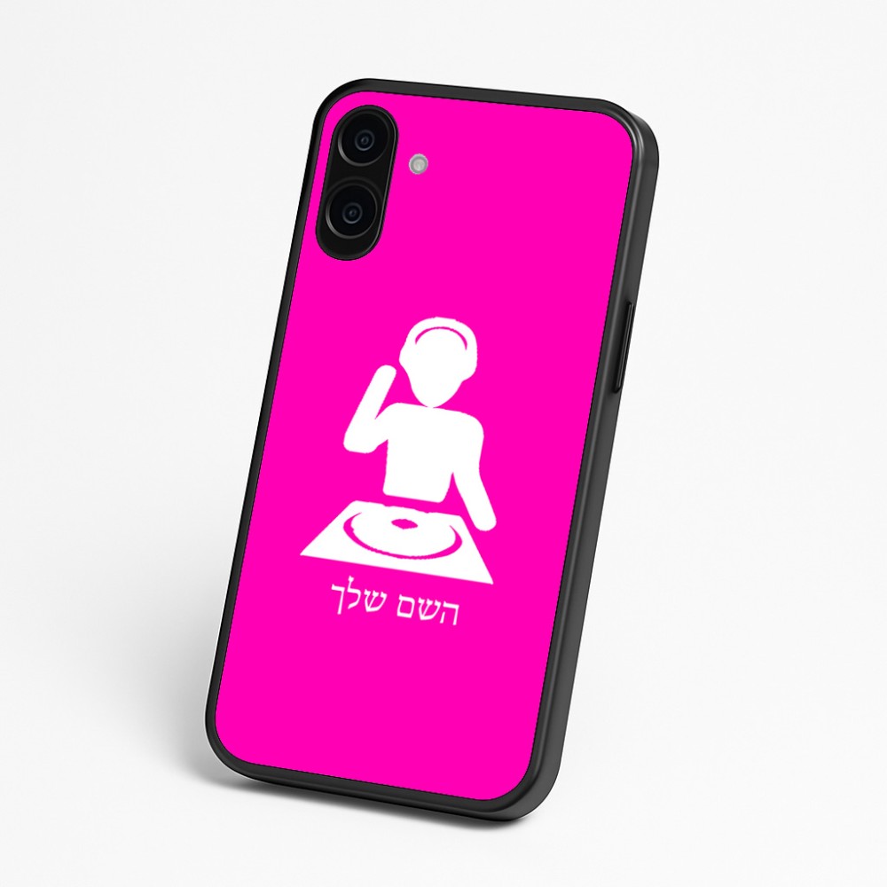 כיסוי בעיצוב אישי עם השם שלך לדגם - Nothing Phone (3a) בעיצוב אזור מוזיקה של די ג'יי
