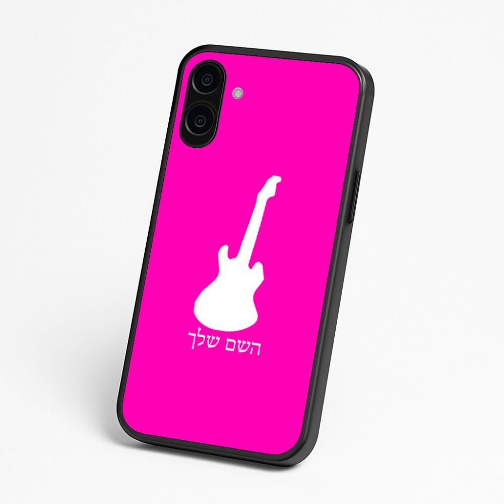 כיסוי בעיצוב אישי עם השם שלך לדגם - Nothing Phone (3a) בעיצוב גיטרה